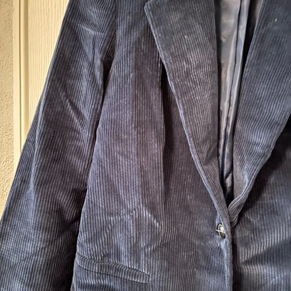 Vintage Navy corduroy blazer jacket - Picture 6 of 9